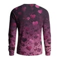 thumbnail image 5 of QHRMKOG Valentines Sweater Men Romantic Heart Print Pullover Relaxed Fit Long Sleeve Crew Neck Sweater Winter Trendy Top Pink M, 5 of 6