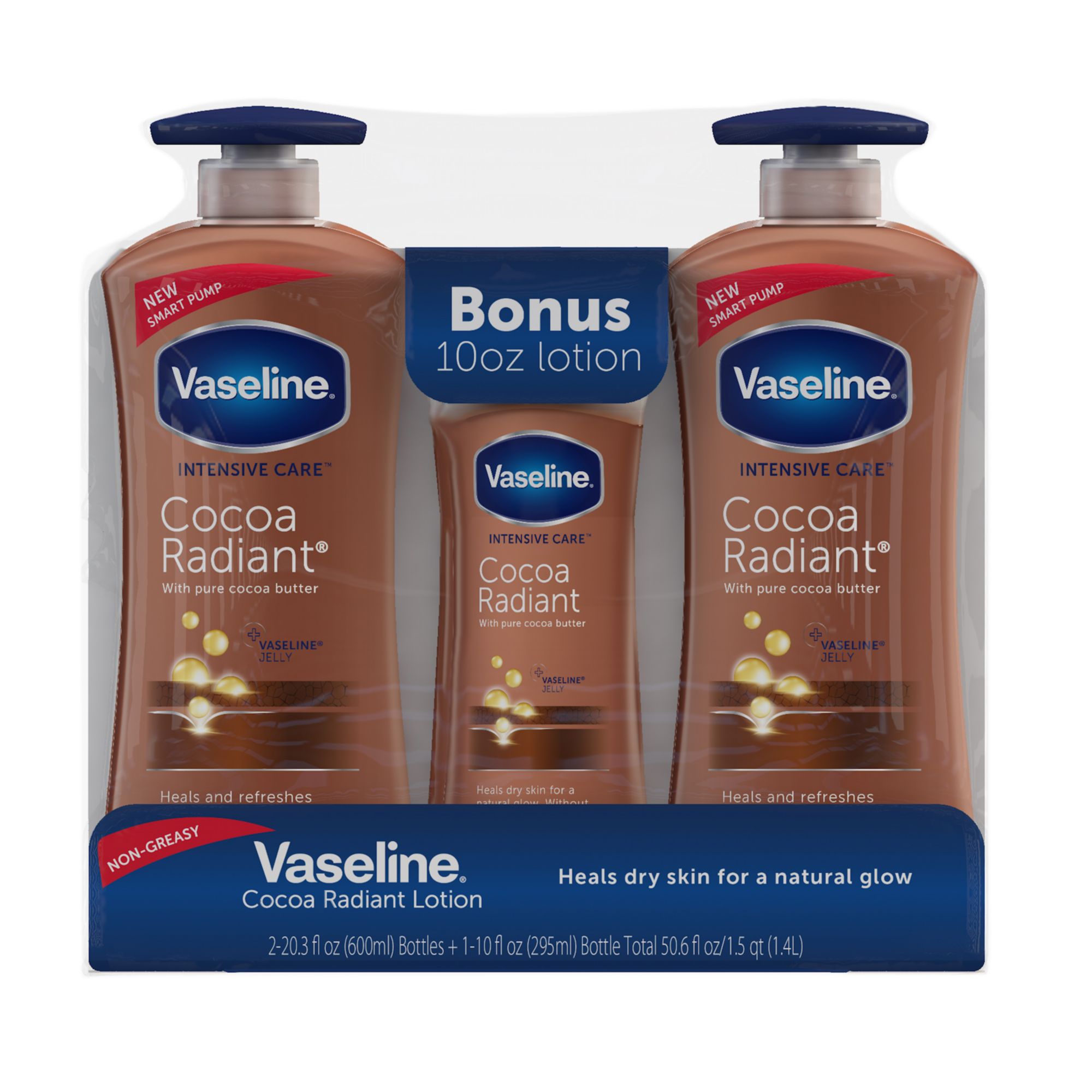 Product of Vaseline Intensive Repair Cocoa Radiant Body Lotion, 2 pk