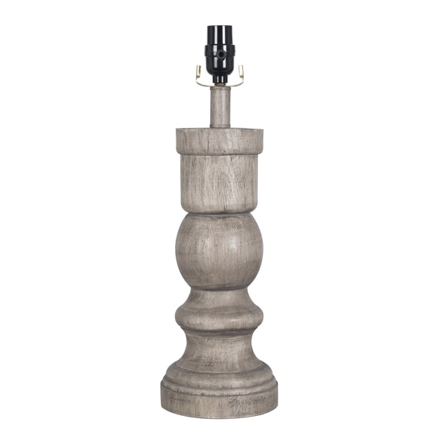 Better Homes & Gardens Weathered Gray 18.75" Table Lamp Base Walmart