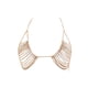 thumbnail image 3 of Cadena de cuerpo de cristal brillante Colco Cadena del cuerpo con cuello Halter brillante para Festival de nocturno Oro, 3 of 7