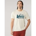 thumbnail image 2 of REI Co-Op Men's T-Shirt Logo Crewneck Short Sleeve Tee (X-Large, Cream), 2 of 4