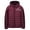 Wine, variant on cocolona Mens Lightweight Puffer Jacket Packable Quilted Jackets Long Sleeve Zip Up Hooded Down Jacket Winter Warm Coat