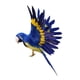 thumbnail image 3 of Figura de pájaro artificial con clip para decoración de bodas, loro azul Parrot Blue, 3 of 6