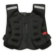 Reebok Delta 20 lb Adjustable Weighted Vest, Black, Unisex