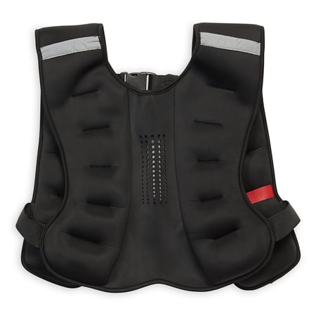 REEBOK DELTA WEIGHT VEST 12 LB, 20 LB, 40 LB, BLACK, ADJUSTABLE, UNISEX SIZING