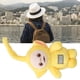 thumbnail image 5 of Muñeco de peluche de dibujos animados para niños, vívido, exquisito, costura fina, algodón PP, lindo juguete de peluche para librerías, bolsas, amarillo, 5 of 10