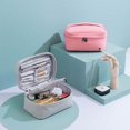 thumbnail image 4 of Bolsa de cosméticos dos en uno de alto valor Bolsa de artículos de tocador de viaje de gran capacidad y sencilla de estilo europeo Bolsa de almacenamiento de viaje, 4 of 5