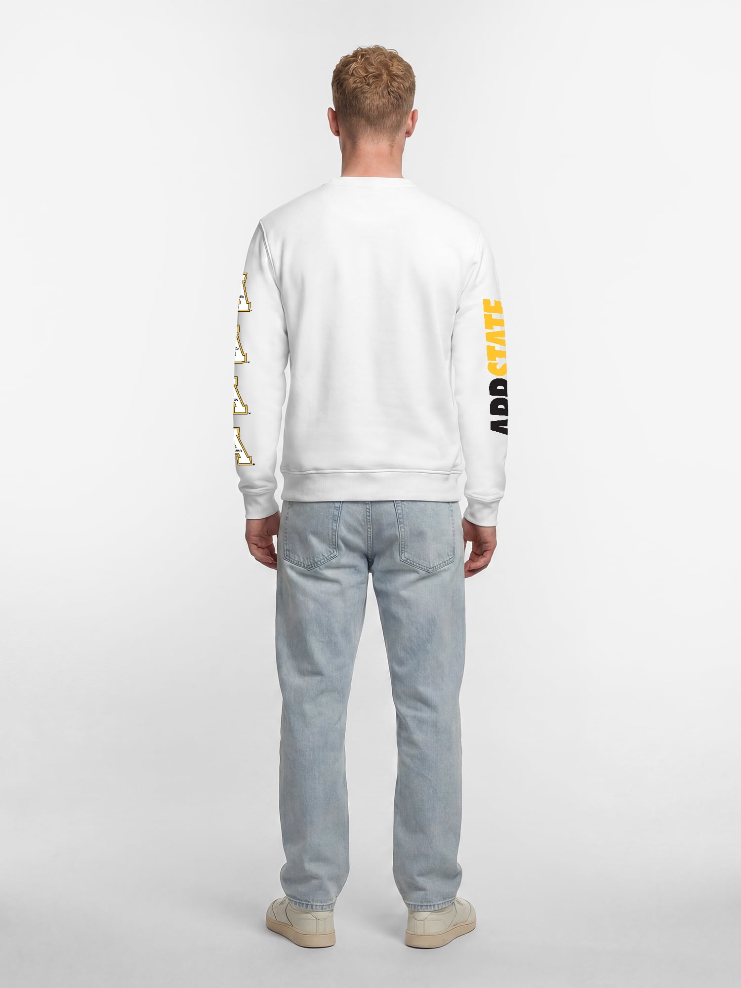 Appalachian State Mountaineers Reebok Mens White Crew Sweatshirt