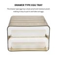 thumbnail image 2 of facefd Egg Rack Plastic Egg Storage Rack Transparent Egg Storage Drawer Drawer Type Egg Shelf with Large Capacity for Indoor Kitchen Fridge, 2 of 5