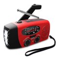 thumbnail image 1 of Radio meteorológica de emergencia CHEPIHG solar con dinamo de manivela y cargador USB, 1 of 4