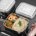 thumbnail image 2 of PENGXIANG Stainless Steel Lunch Box With Handle Or Buckle Heat Preservation Durable Lunch Box For Going Out Fitness Cooking Tool, 2 of 6