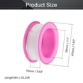 thumbnail image 2 of 6Pcs 16mmx8mx0.1mm Plumbing Tape Pipe Tape PTFE Pipe Sealant Tape Industrial Thread Sealants Teflon Tape Plumbers Tape Seal Tape for Plumber Pipe Thread Seal White Pink, 2 of 5
