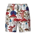 thumbnail image 4 of Lsque Mens Swim Trunks Colorful Mushrooms (2) Pattern - Bathing Suit Compression Liner - Beach Swim Shorts Swimwear - (S-3XL) - Stretch Quick Dry -X-Large, 4 of 9