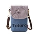 thumbnail image 5 of Bolso bandolera de lona para mujer, bolso bandolera con dibujos creativos distintivos para llevar en la mano, bolso bandolera de tela de doble propósito para teléfono móvil de pantalla grande, 5 of 6