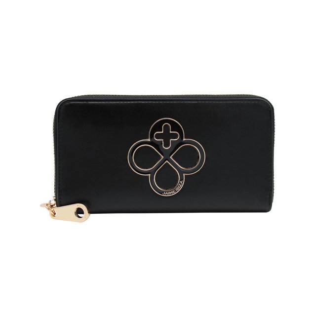 JAIME IBIZA Cartera Mediana Sencilla JI442 Para Mujer Ligera y Comoda negro Estándar