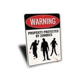 thumbnail image 3 of Zombie Warning Novelty Decor, Metal Wall Sign - 10x14 Inches, 3 of 4