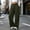 Army Green womens pants 01, variant on Plus Size Dress Pants for Women Solid Flat Front High Waist Versatile Casual Loose Business Work Pants with Pockets