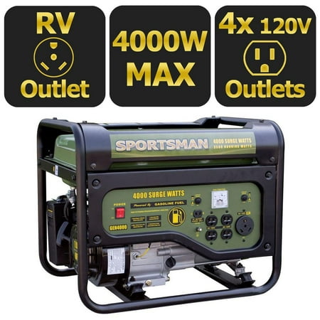 Sportsman Gasoline 4000W Portable Generator (Best Type Of Generator For Home Use)