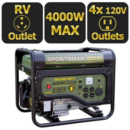 Sportsman Gasoline 4000W Portable Generator (Best Oil For Portable Generator)