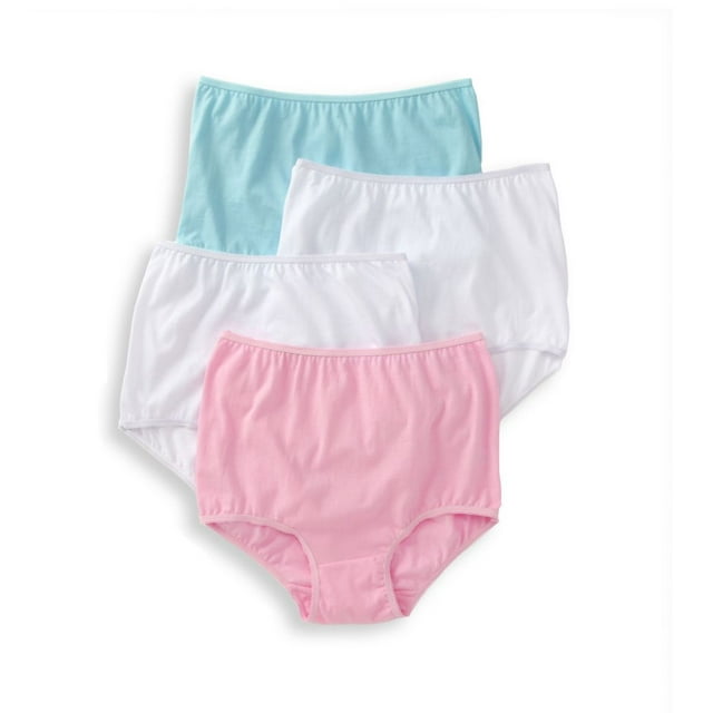 Culottes Taille Haute en Coton Teri 122 pour Femmes - Lot de 4 (Assorti 13)