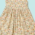 thumbnail image 3 of Aline Floral Dress Girls Ruffle Sleeve Casual Cute Summer Dresses Cotton Going Out Trendy Outfits Khaki, 8 Years, 3 of 7