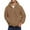 Brown, variant on LNZGNM Quarter Zip Hoodie Men Flannel Quarter Zip Long Sleeve Jacket Big and Tall Warm Sweatshirt with Pockets Fashion Fall Coats,Brown 3XL