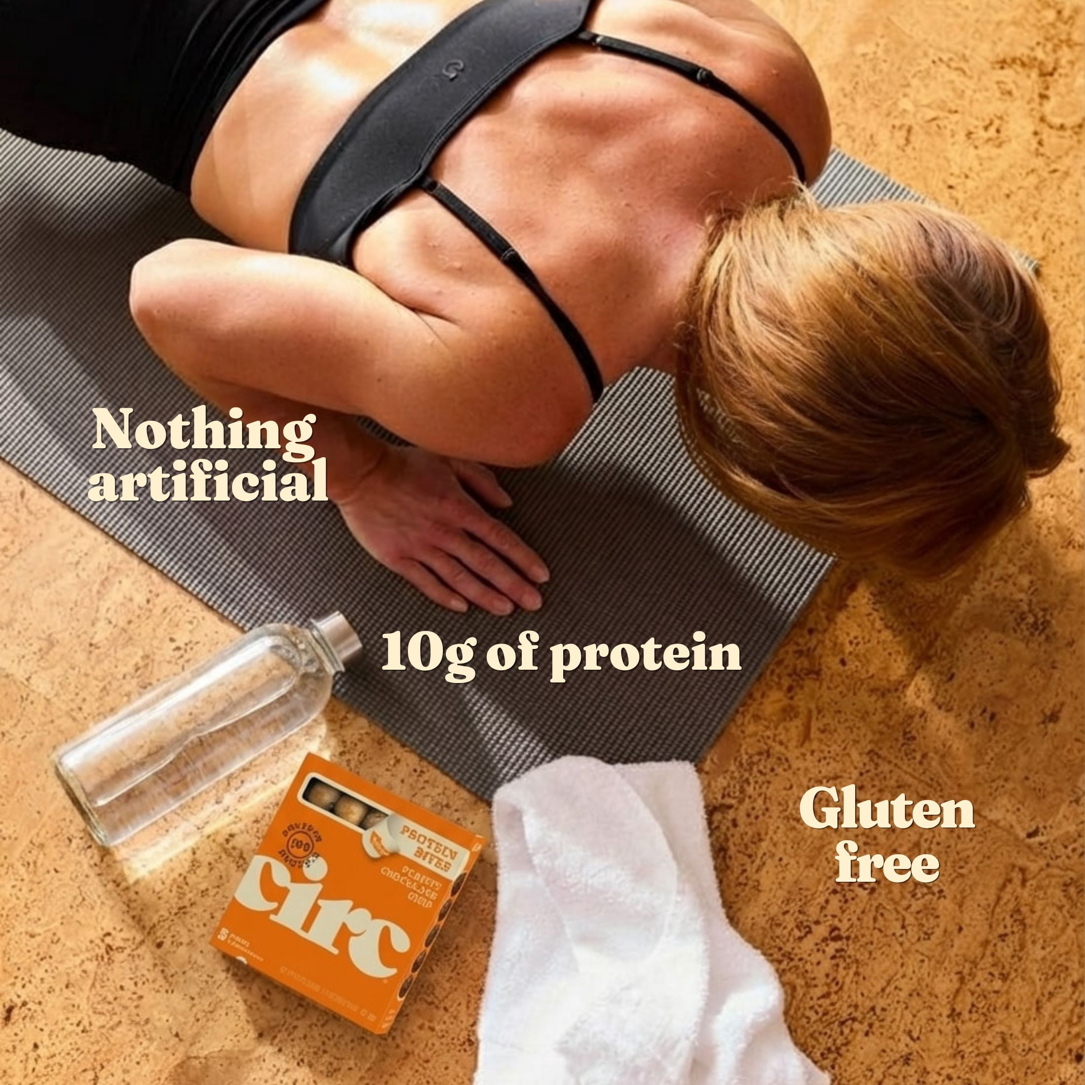 Circ Peanut Chocolate Chip Protein Bites, Gluten-Free Protein Balls 5 Pack