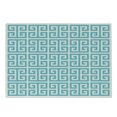 thumbnail image 1 of Greek Key Cutting Board, Geometric Hellenic Fret Pattern in Pastel Blue and White Color Antique Revival, Decorative Tempered Glass Cutting and Serving Board, Small Size, Seafoam White, by Ambesonne, 1 of 1