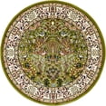 thumbnail image 1 of Unique Loom Narenj Tapis de Chasse Texturé 5' x 5' Rond Vert/tan, 1 of 1