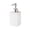 WH, variant on EGNMCR Storage Containers Textured Glass Soap Dispenser Refillable Liquid Hand Soap Dispenser For Bathroom Premiums Pump Bottle For Shower Gel Shampoo Lotion Kitchen Sink Decor Glass vial