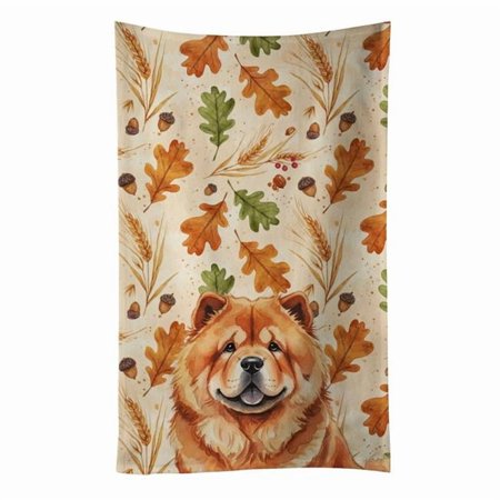 Carolines Treasures 25 x 15 in. Red Chow-Chow Heirloom Fall Kitchen Towel