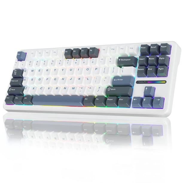 Teclado mecánico inalámbrico AULA F87 75% TKL Gasket Custom