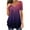 Wine, variant on Giftesty Women's Summer Tapered Round Neck Button Pleated Short Sleeve Top