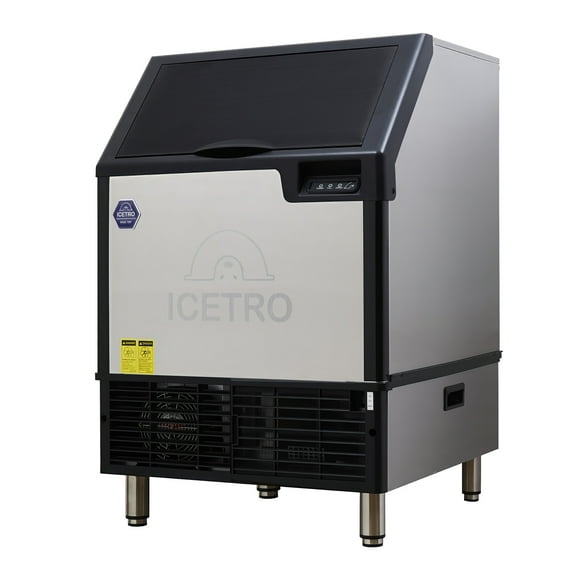 ICETRO IU-0170-AC Machine à Glace sous Comptoir à Cubes Complets de 26 Pouces L - 175 Lb/jour, Refroidie à Air