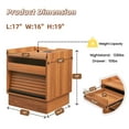 thumbnail image 2 of Elle Modern Nightstand with LED Lights, Charging Station, Bedside Table with 2 Drawers, Yellow, 2 of 9