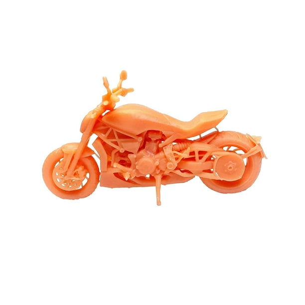 Modelo Autocycle 1/64, modelo de motocicleta, juego de rol de simulación 1:64, juguetes de moto pequeños, motocicleta en miniatura para escena en Estilo D