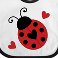 thumbnail image 4 of Inktastic Ladybug Lover Red and Black Girls Baby Bib, 4 of 4