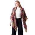 thumbnail image 4 of Bufanda de tartán para mujer: bufandas de invierno a cuadros, chal triangular grande y cálido, de cachemira, suave y a cuadros., 4 of 5