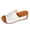 White, variant on Women's Hollow Out Wedge Mules Comfortable Platform Sandals Slip On Open Toe Clogs Lightweight Non Slip Beach Slides Blue Size 6.5