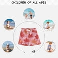 thumbnail image 6 of Kids' Beach Pants Comfortable Swim Trunks Red Maple Leaf Pattern Shorts for Pool Vacation and Lounge Wear 5T, 6 of 8