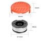 thumbnail image 1 of Reemplace el carrete con repuestos de carrete de repuesto para desbrozadora de hilo GH400 GH600 GH610 negro: carrete × 4+tapas × 1+resorte × uno, 1 of 5