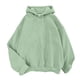 thumbnail image 1 of Gibobby Sudadera mujer con cierre, Sudadera de forro polar con capucha para mujer, de gran tamaño, de manga larga, casual, para parejas, con capucha(Verde de menta,M), 1 of 4
