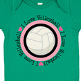 thumbnail image 4 of Inktastic I Love Volleyball Sports Girls Baby Bodysuit, 4 of 5