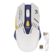 thumbnail image 1 of Ratón inalámbrico para juegos, 4 DPI ajustables, retroiluminado RGB, ratón ergonómico recargable de 400mAh para ordenador para el trabajo, color blanco, 1 of 1