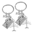 thumbnail image 6 of LABSERRON 2Pcs Airplane Keychain Zinc Alloy Travel Theme Accessories for Travel Enthusiasts 11.8X3.9X0.4In, 6 of 7