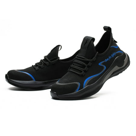 

Men’s Steel Toe Work Shoes Lightweight Safety Shoes for Women Men Slip Resistant Anti-Stab Footwear