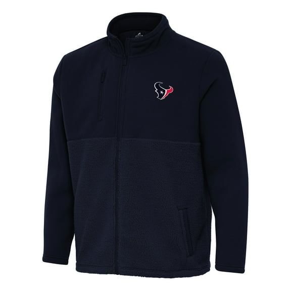 Men's Antigua Navy Houston Texans Daily Fused Full-Zip Jacket