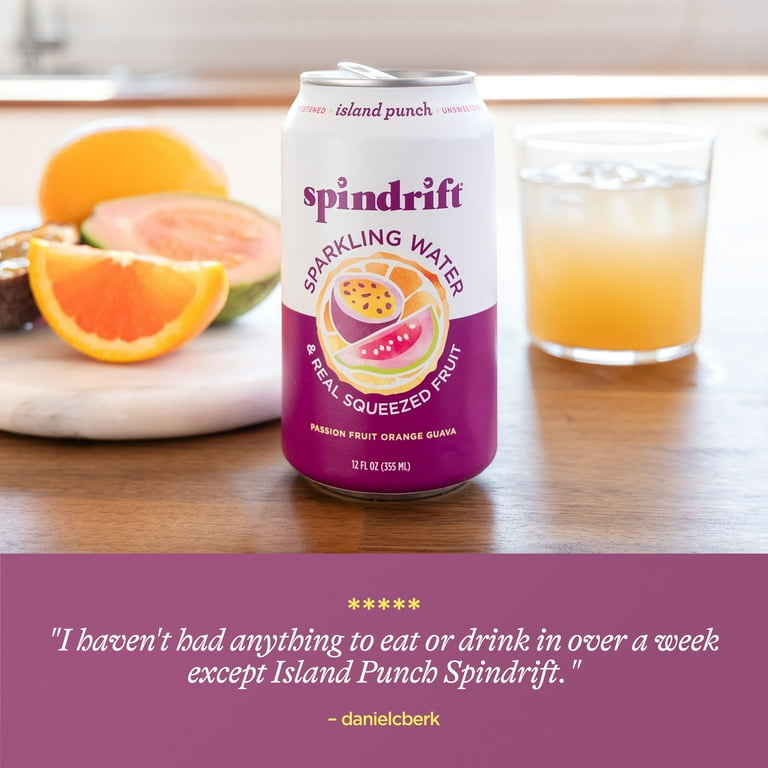 Spindrift Island Punch Sparkling Water, 12 fl oz, 8 Pack photo 3