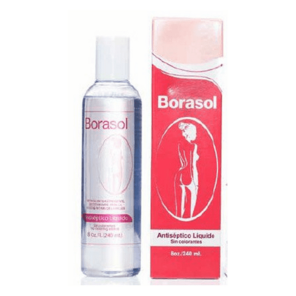 Borasol Liquid Antiseptic Antibacterial PH Balance 8oz