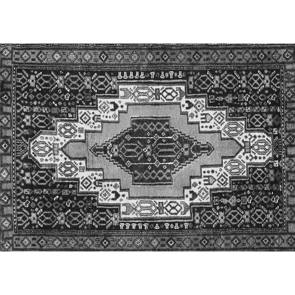 Ahgly Company Indoor Rectangle Persian Gray Traditional Area Rugs, 5' x 7'